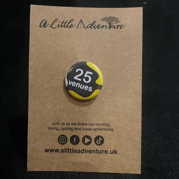 25 Venues Button Badge