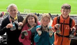 Finish of Milton Keynes Marathon Weekend